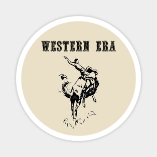 Western Era - Cowboy on Horseback 13 Magnet